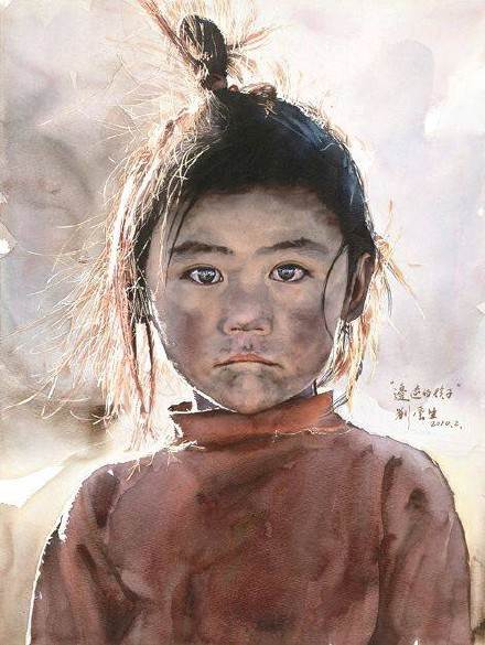 人物肖像水彩画教程