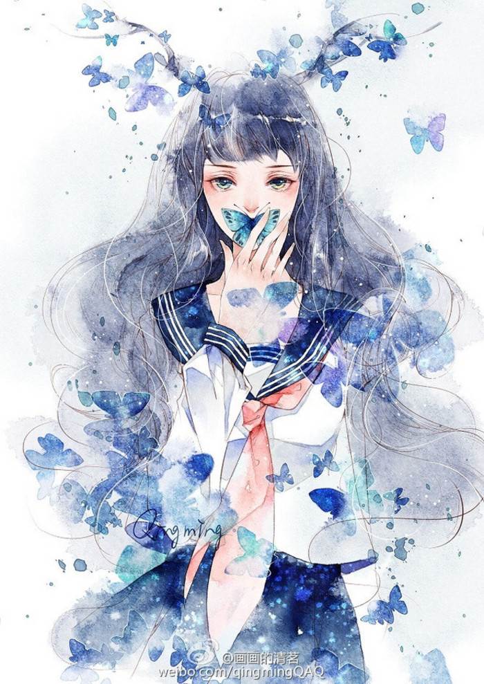 精美水彩画人物