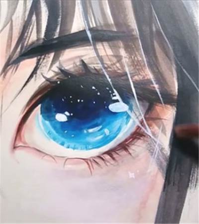 简单的动漫人物水彩画教程