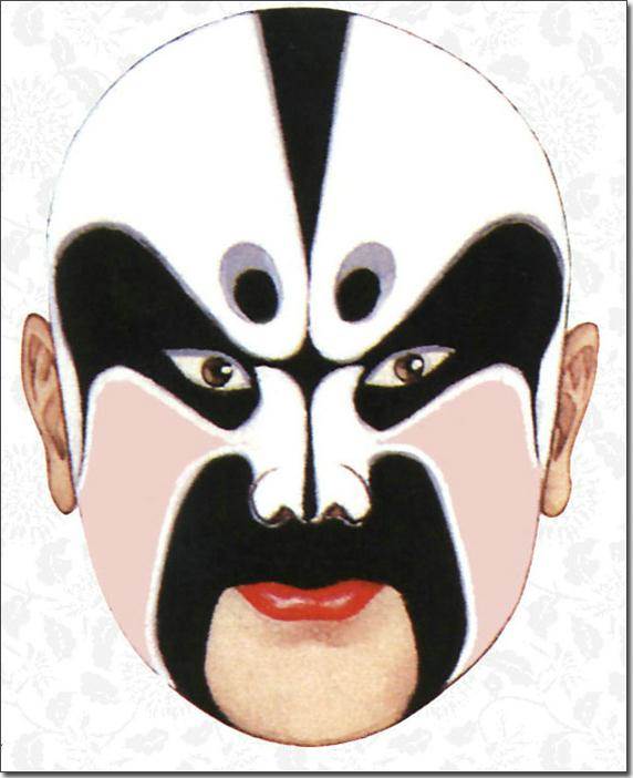 戏曲人物水彩画