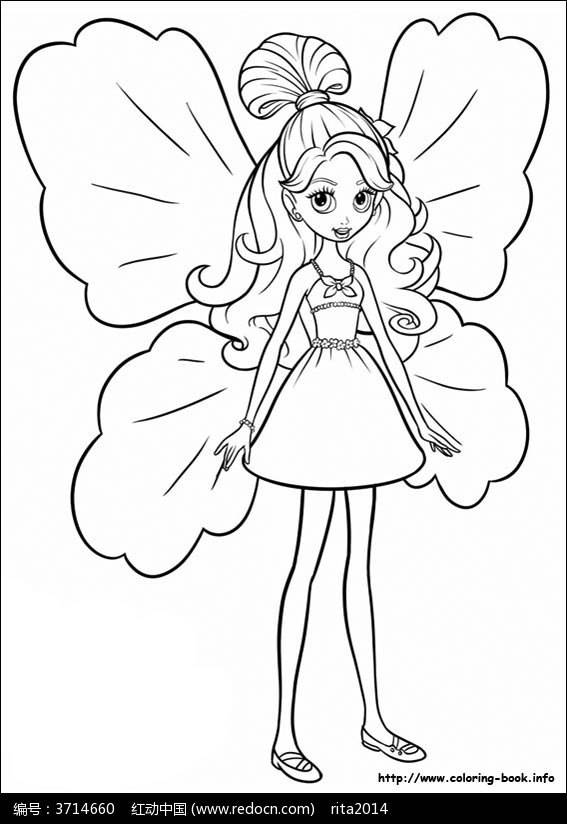 水彩画人物简笔画