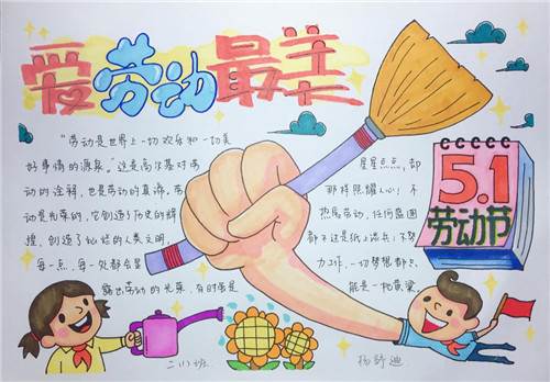 劳动节手抄报简单好画