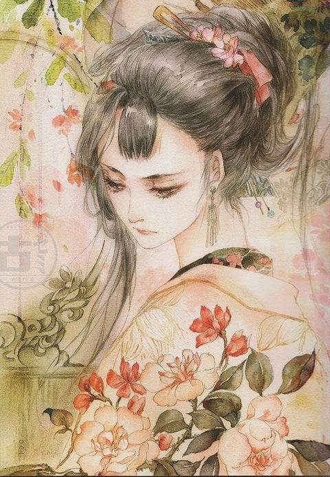 水彩画教程动漫人物古风新手
