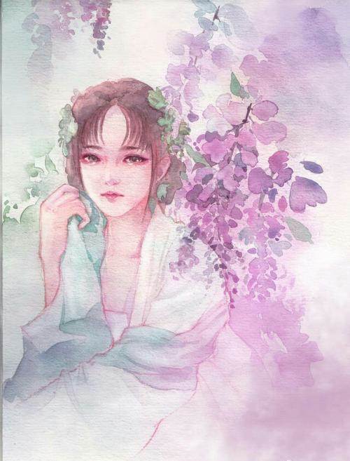 水彩画教程动漫人物古风新手