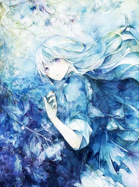 二次元人物水彩画教程