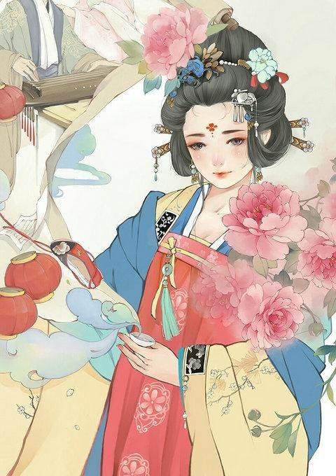 水彩画教程动漫人物古风新手