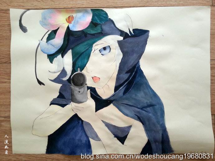 初一水彩画动漫人物