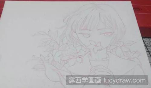 二次元人物水彩画教程