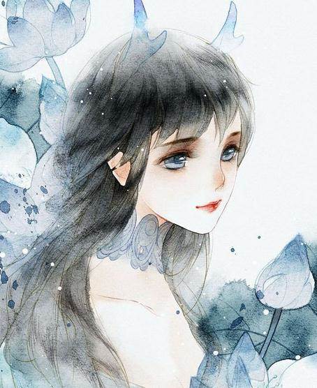水彩画教程动漫人物古风新手