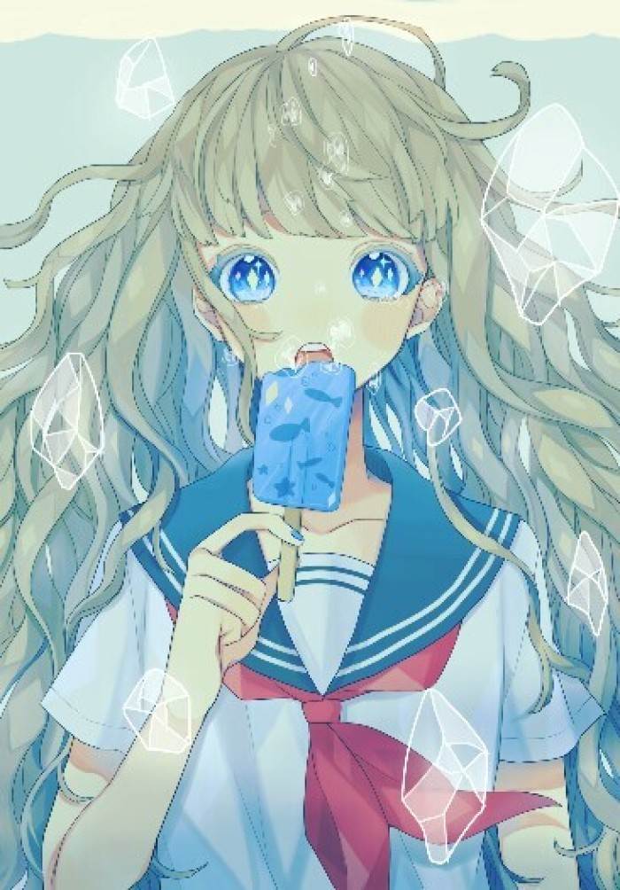 二次元人物水彩画教程