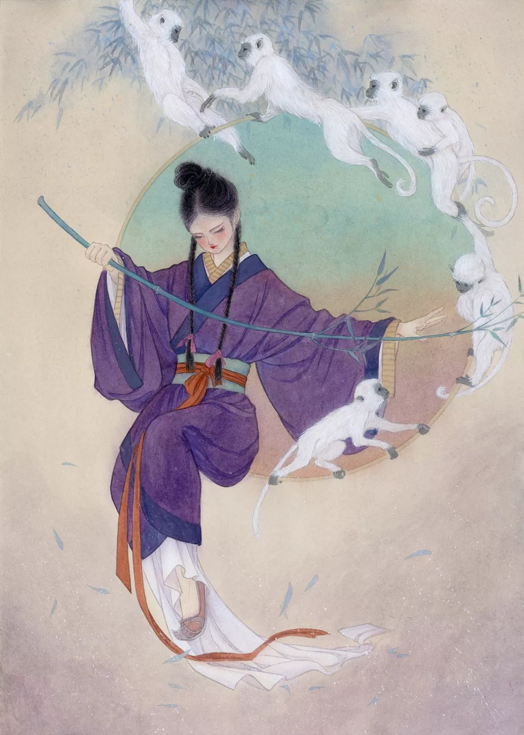 水彩画古风人物仙气怎么画