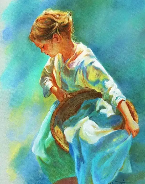 西班牙水彩画人物图片