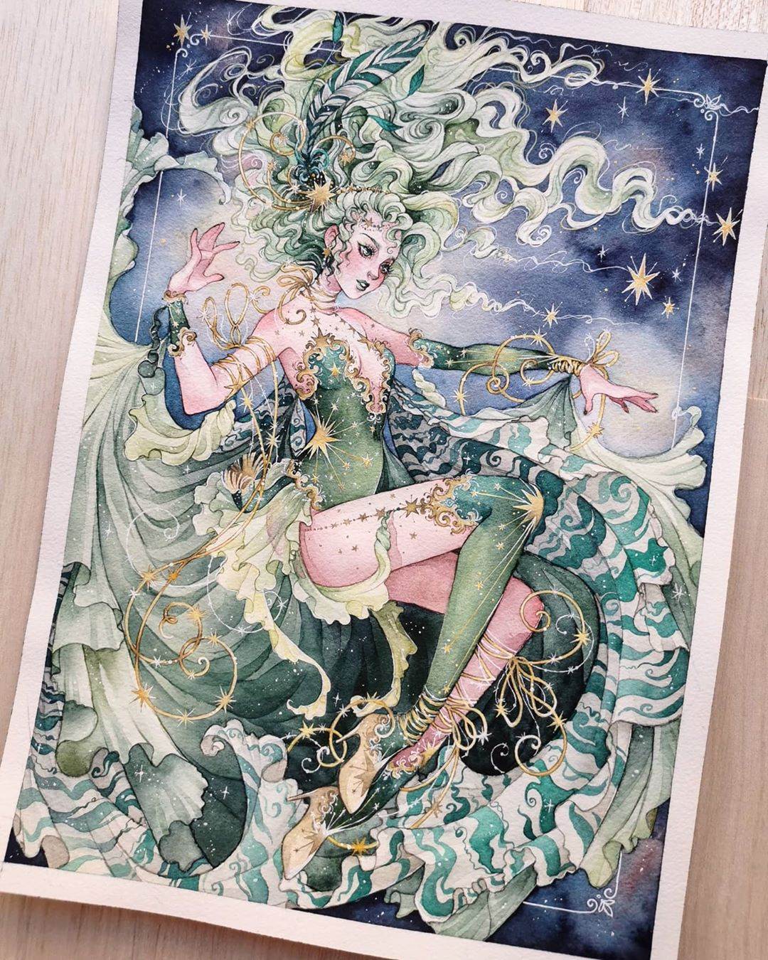 格莱芬多人物水彩画