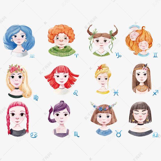 水彩q版人物水彩画