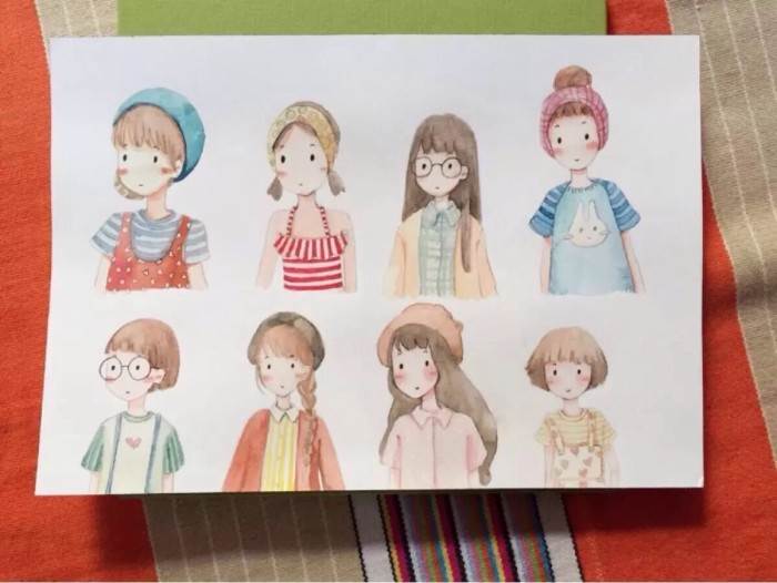 唯美水彩画人物入门