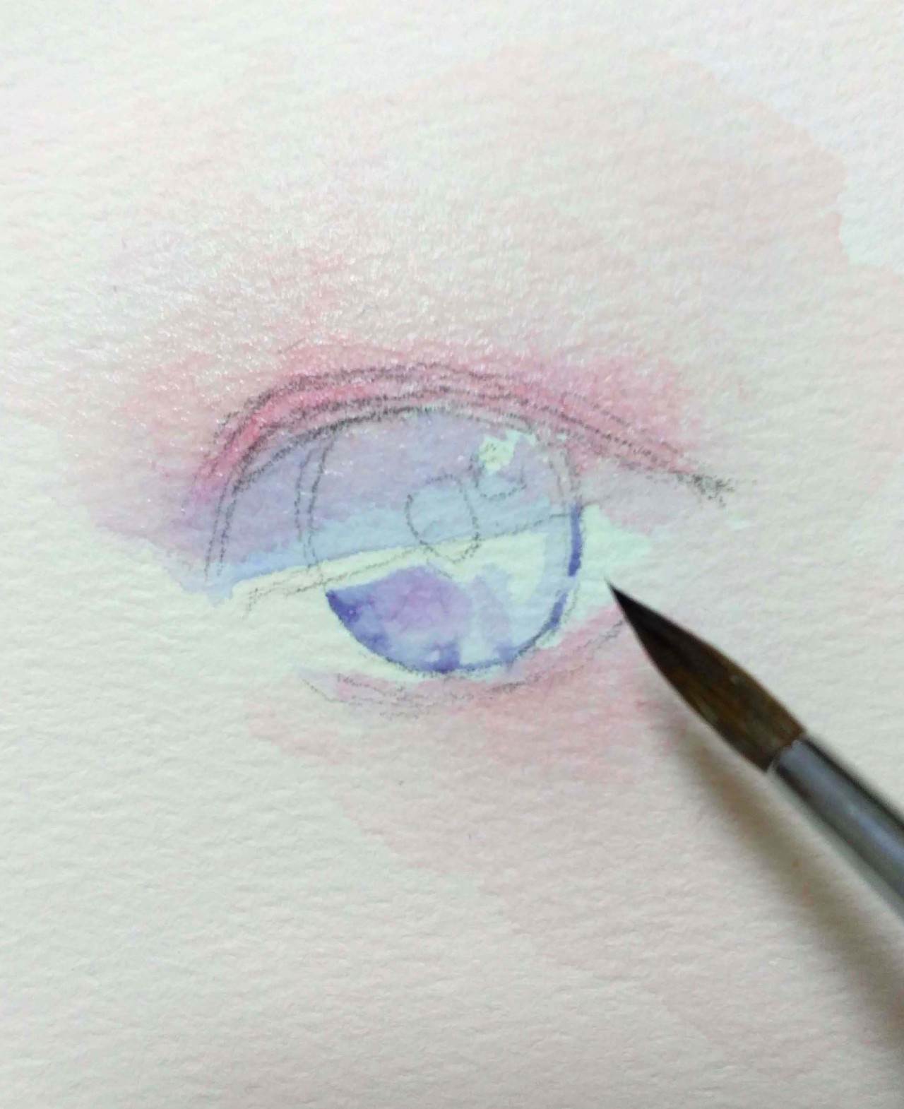 用水彩画人物眼睛的教程