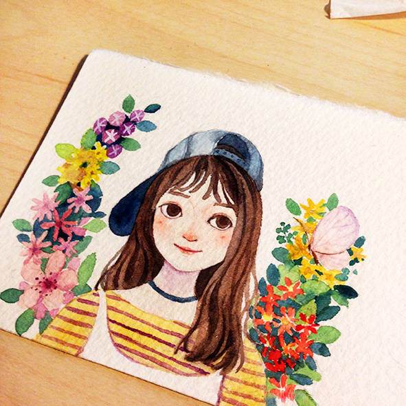 唯美水彩画人物入门