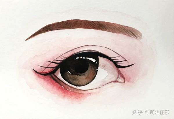 用水彩画人物眼睛的教程