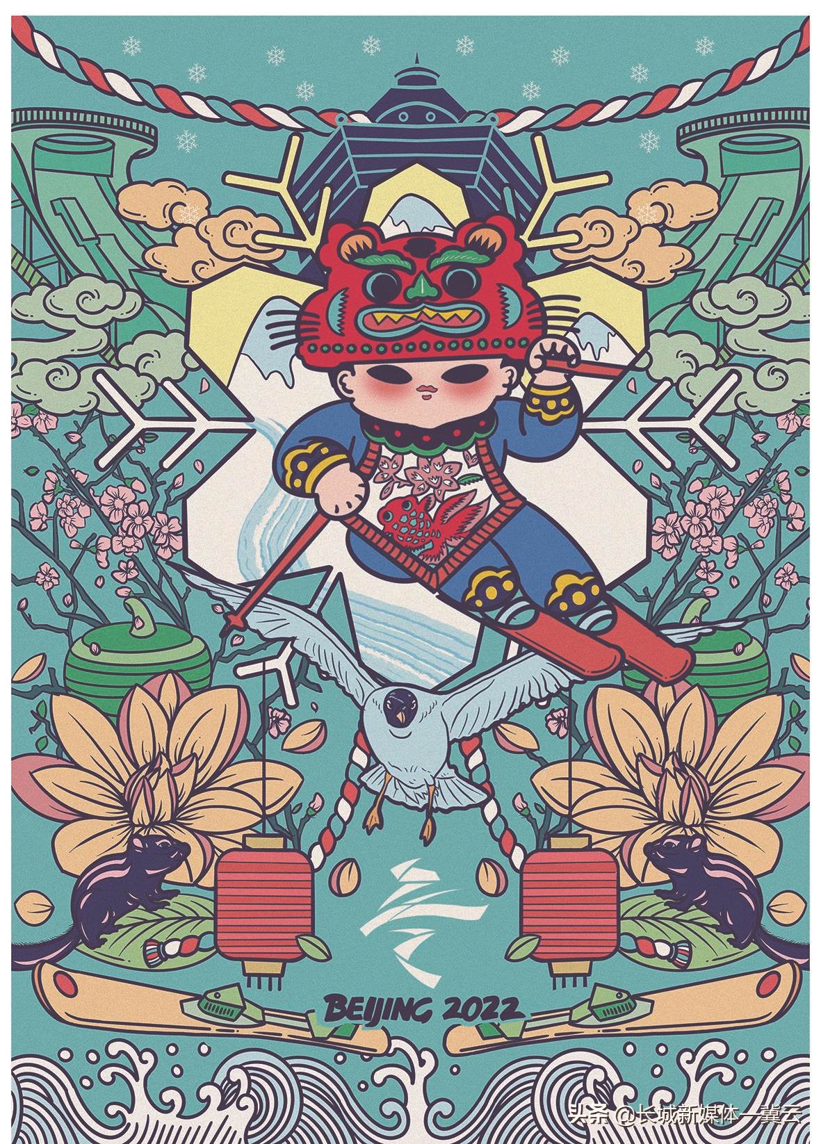 奥运人物简笔画水彩画