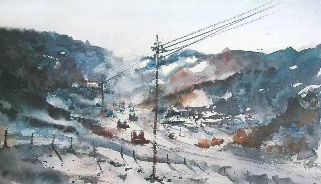 土耳其人物水彩画