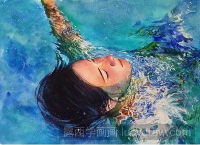 水彩画半写实风人物