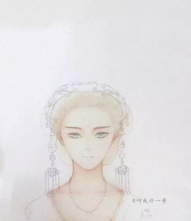 水彩画人物古风新手