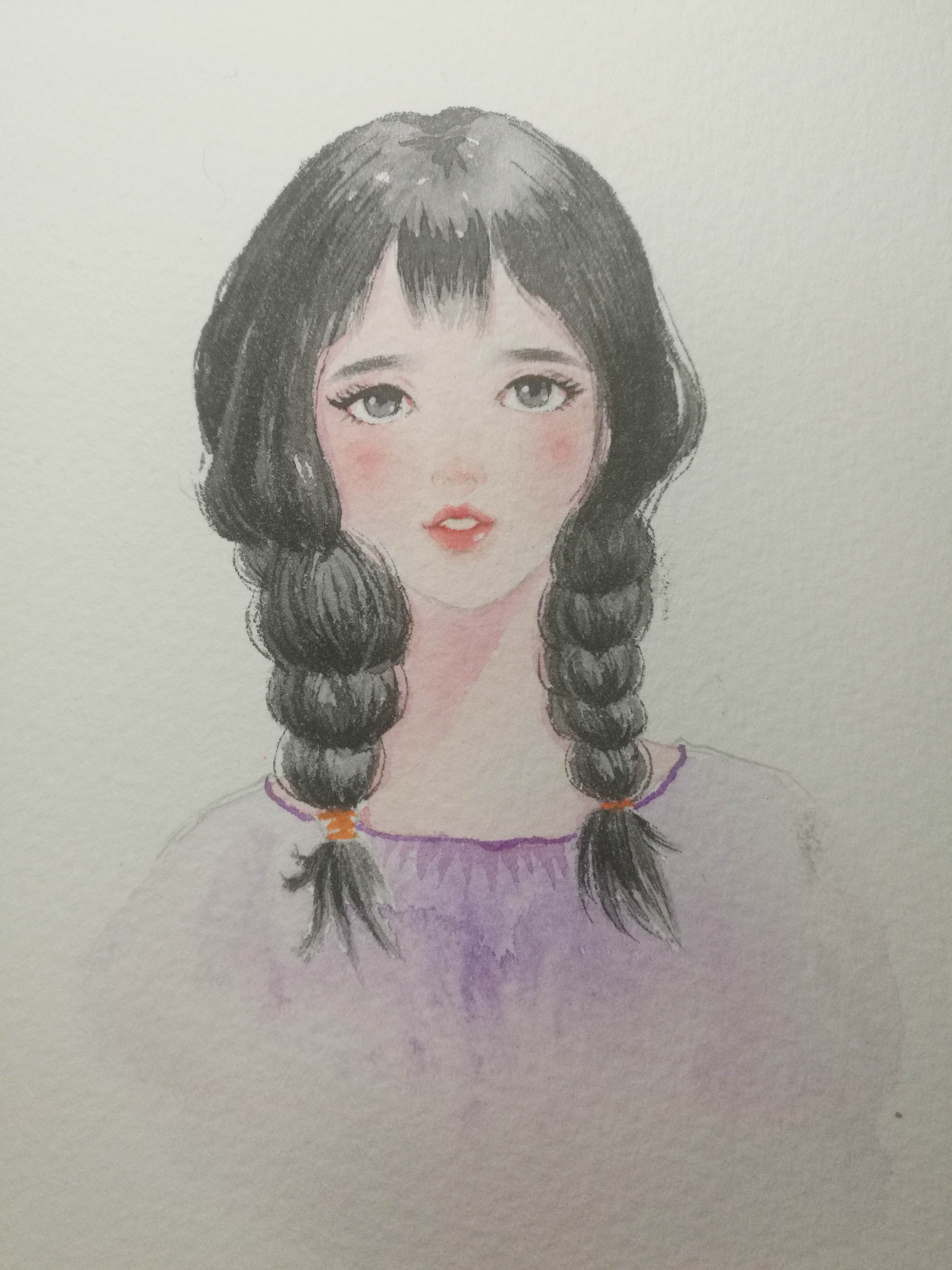 水彩画人物初学入门教程