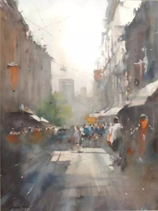 土耳其人物水彩画