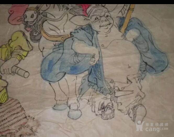 水彩画西游记动画人物