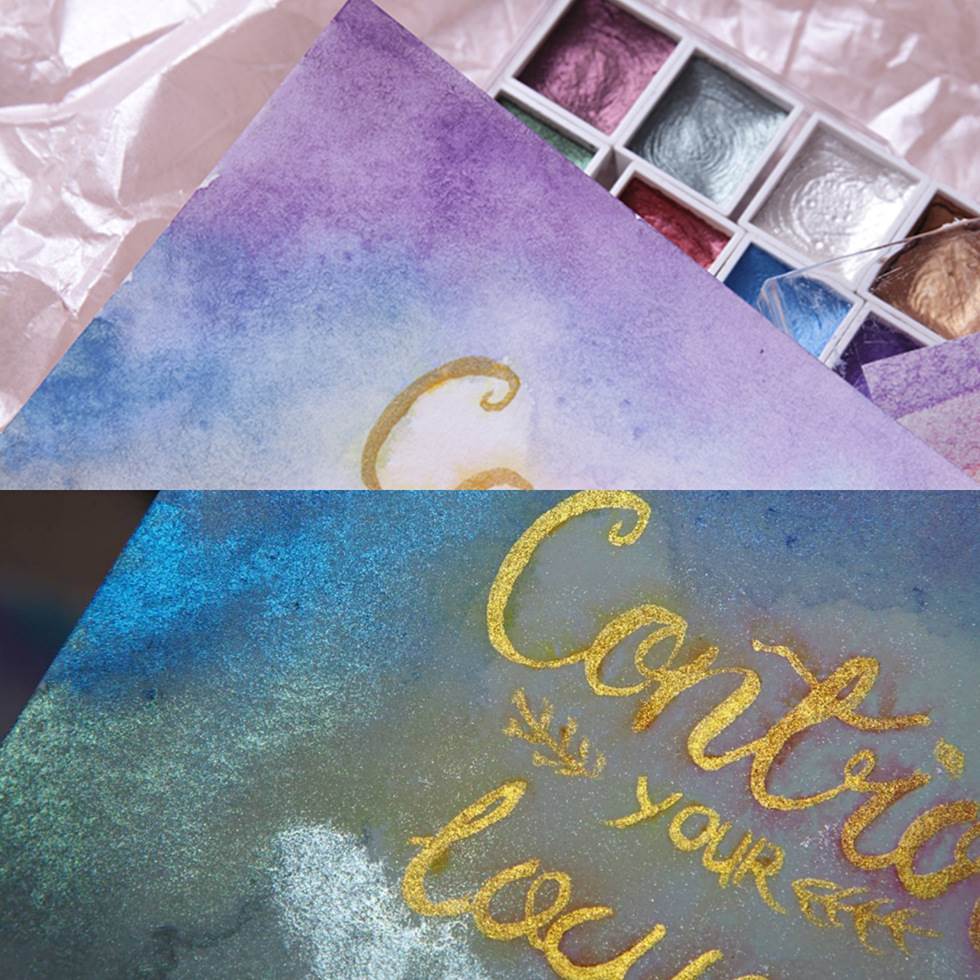 固体水彩画女生人物