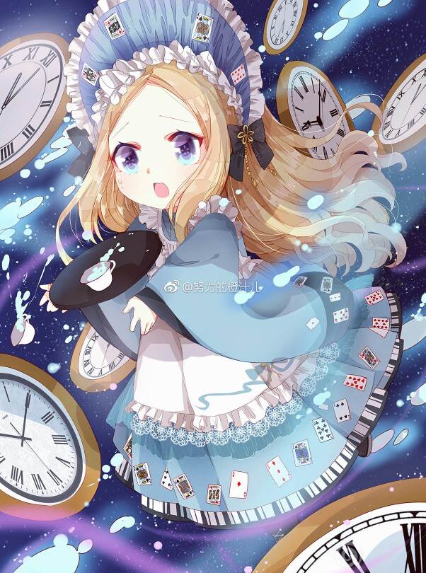 q版水彩画漫画人物图片