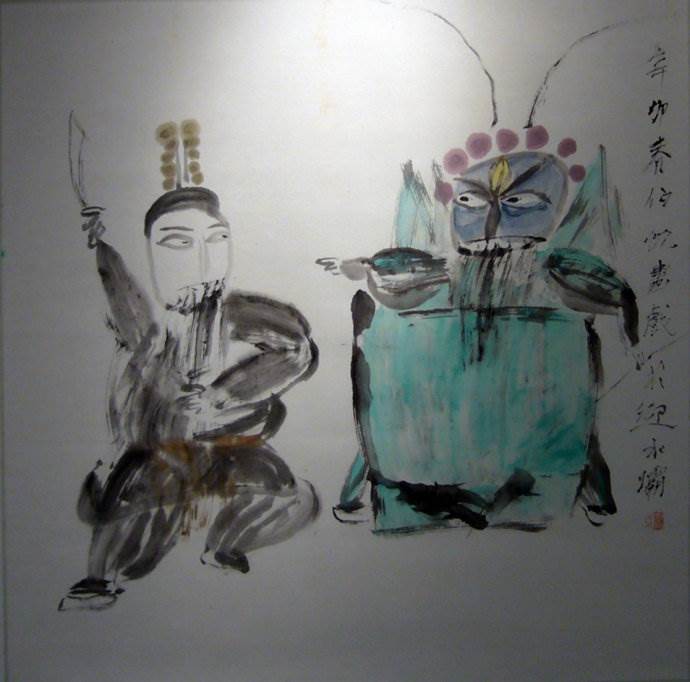 水彩画国画人物