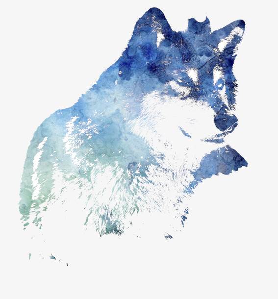 水彩画人物侧面简笔画