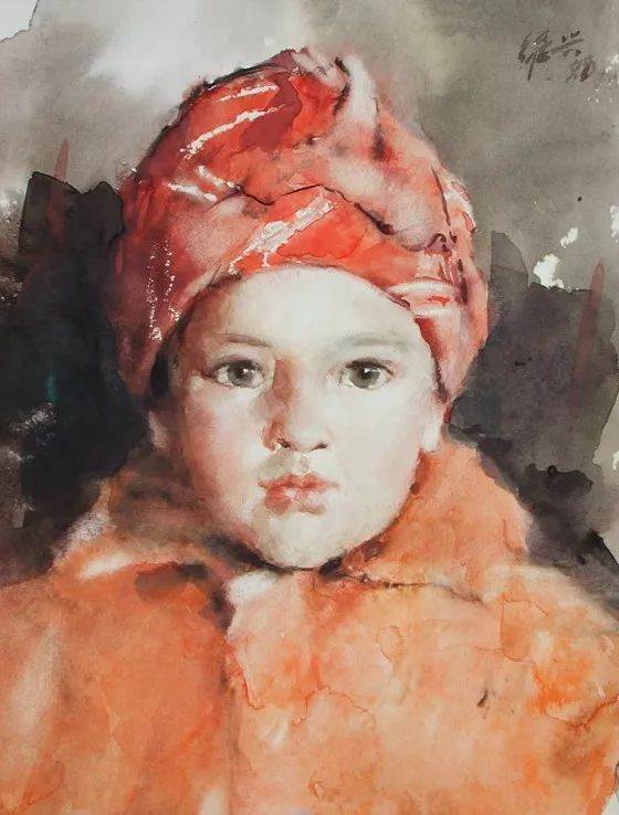 水彩画半写实风人物
