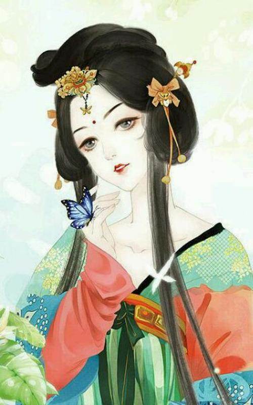 水彩画动漫人物古风图片