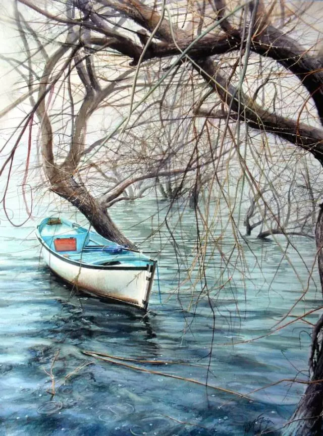 土耳其人物水彩画
