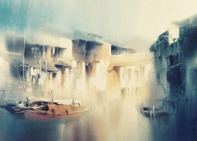 水彩画半写实风人物