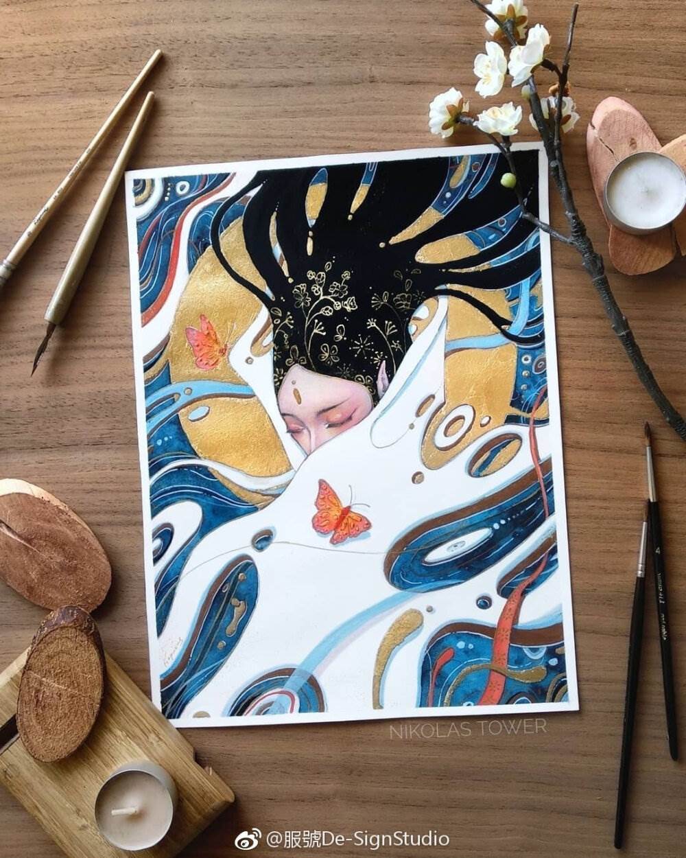 水彩画怎么画动漫人物