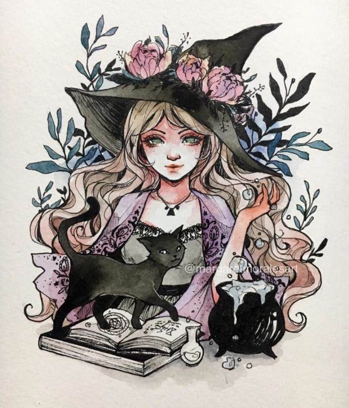 创意水彩画人物作品