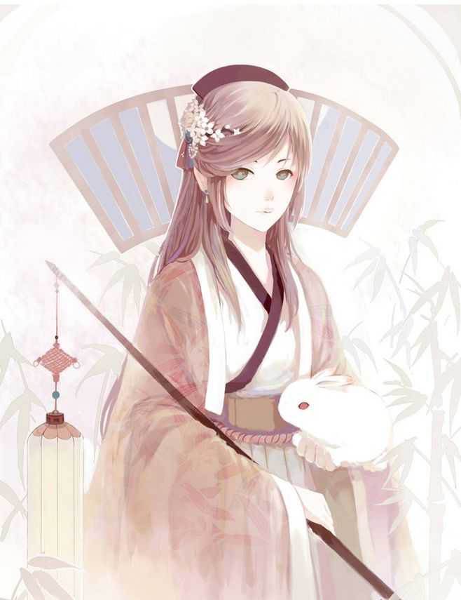 水彩画动漫人物古风图片