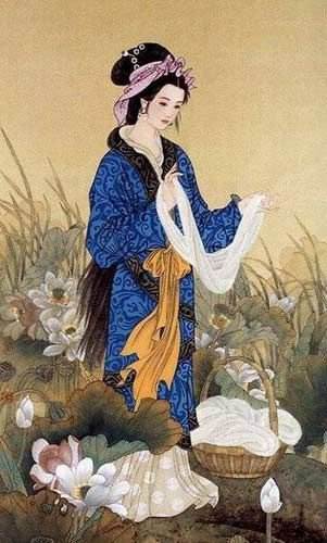 用水彩画古时候的人物