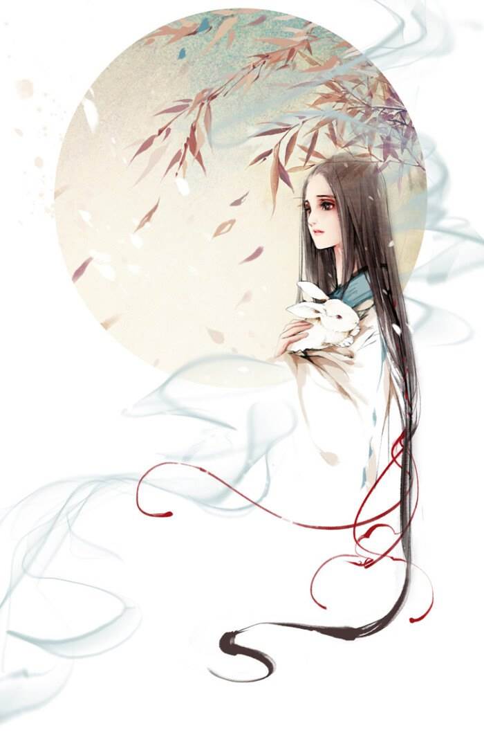 水彩画人物动漫古风q版