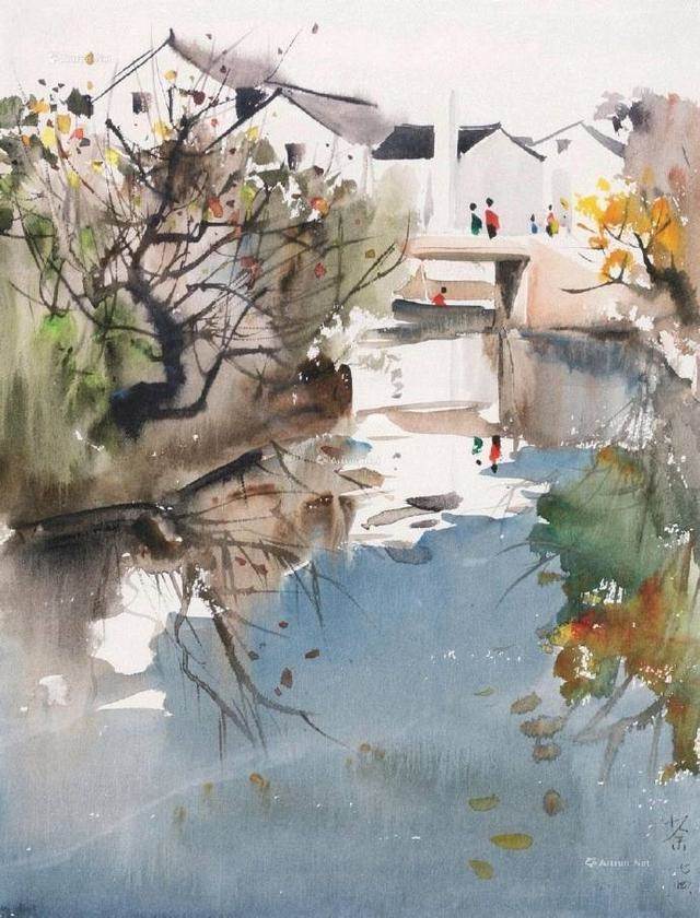 水彩画国画人物