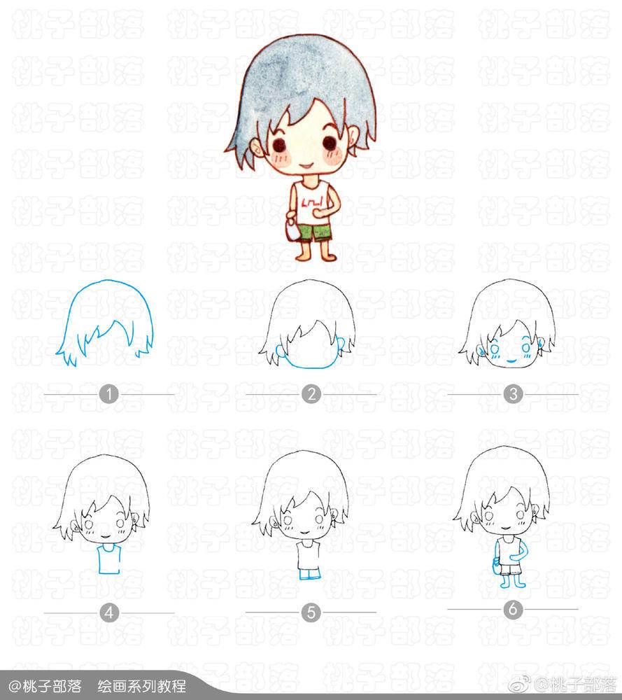 水彩画入门简笔画人物