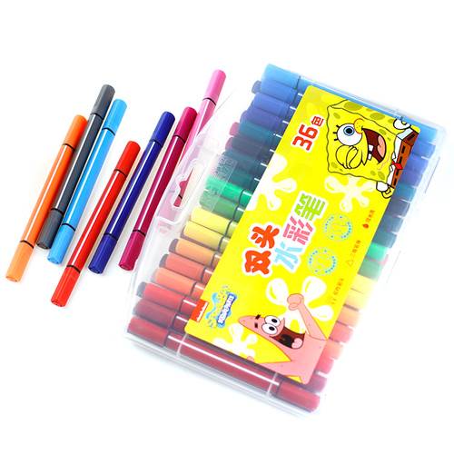 动漫人物海绵宝宝水彩画