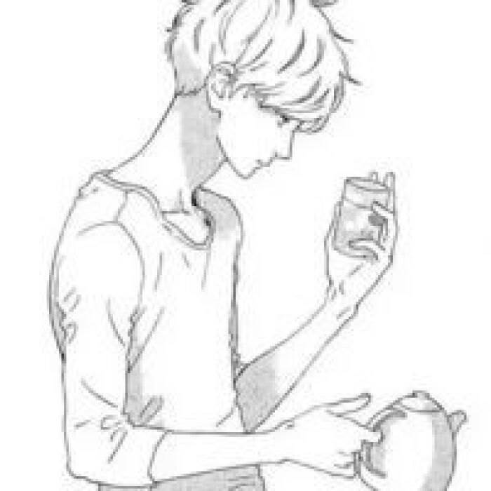 水彩画图片素描人物