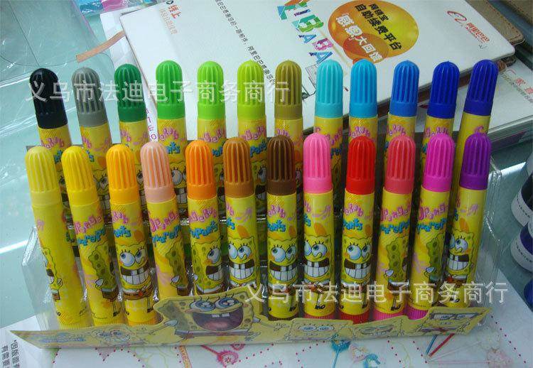 动漫人物海绵宝宝水彩画