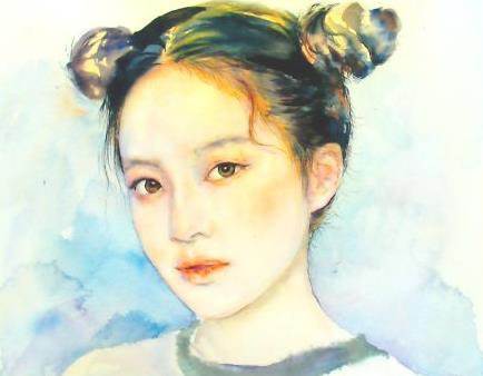 水彩画线稿教程人物简笔