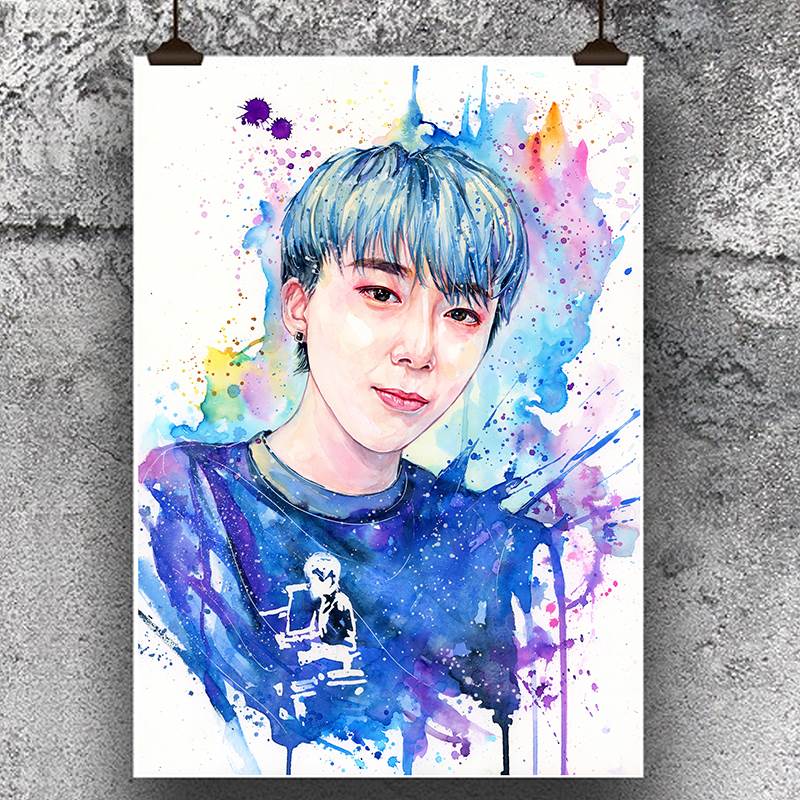 水彩画图片素描人物