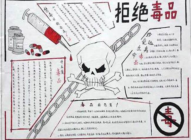 健康人生绿色无毒手抄报